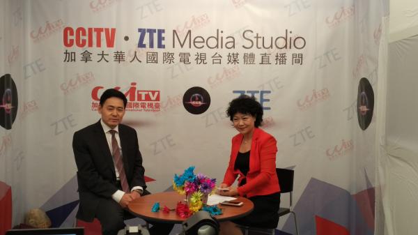 加拿大华人国际电视台采访加拿大驻多伦多总领事馆总领事薛冰先生的直播现场.jpg IMG_Pre